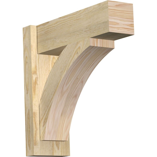 Ekena Millwork Thorton Block Rough Sawn Outlooker, Douglas Fir, 6"W x 18"D x 18"H OUT06X18X18THR05RDF - main